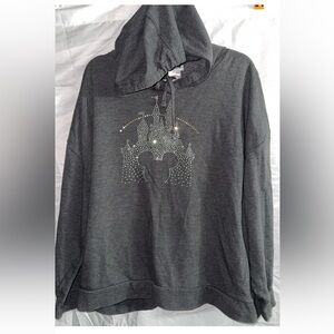 Disneyland Hoodie with bling Castle and Mickey Design 2x